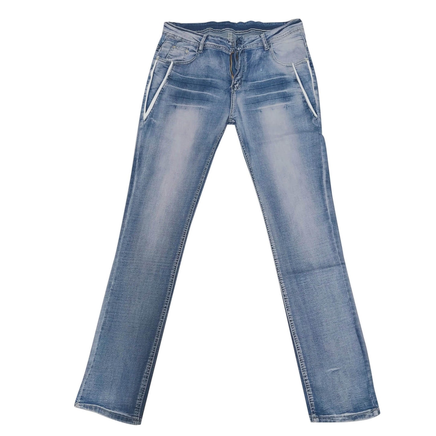 Dame bootcut jeans med flag-detaljer – Madison