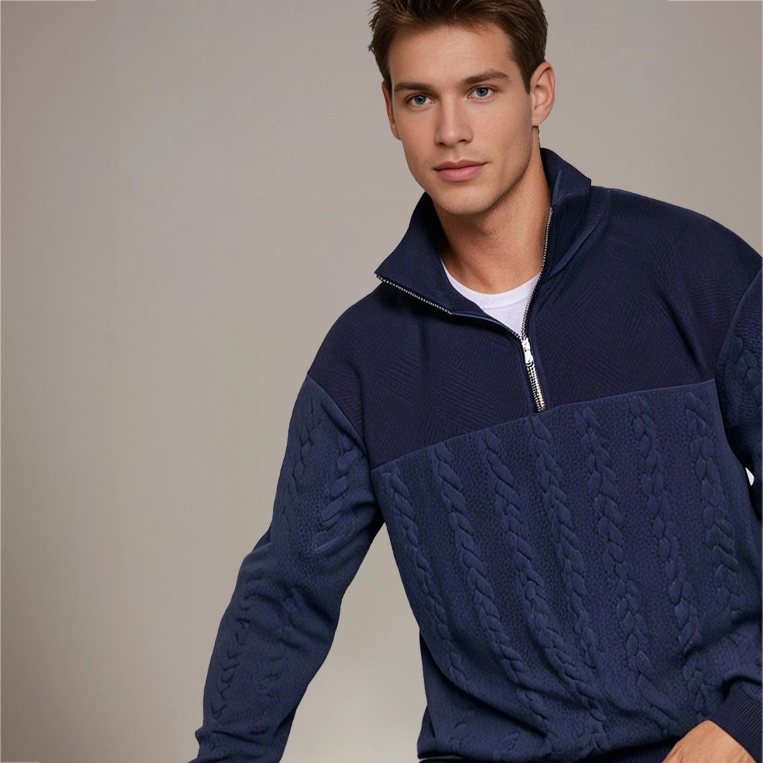Herrertrøje med cashmere-merinould - Efterårsfortryllelse Severin