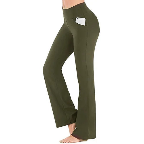 Dame yoga bukser med høj talje – Selina