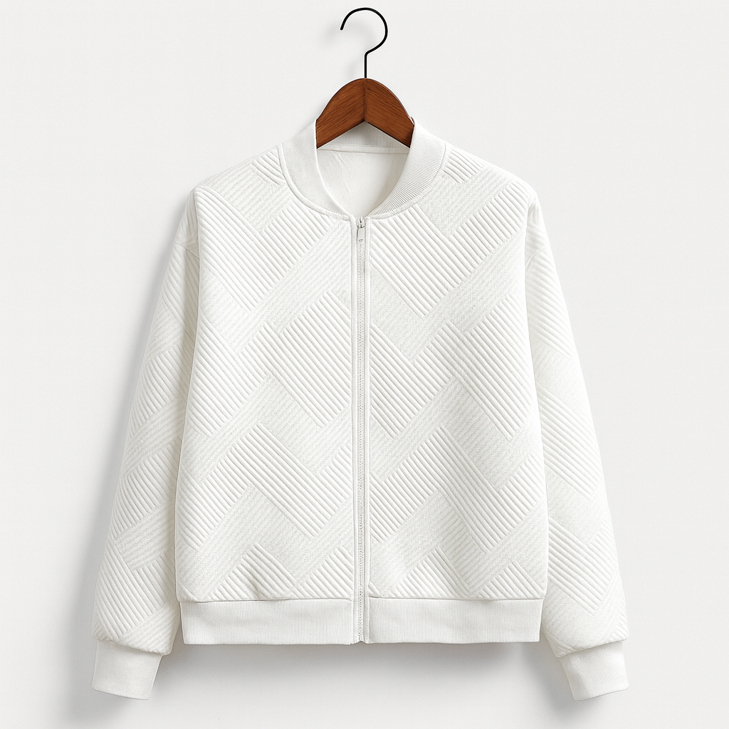 Stilfuld dame zip-up jakke – Rivka efterårsudgave