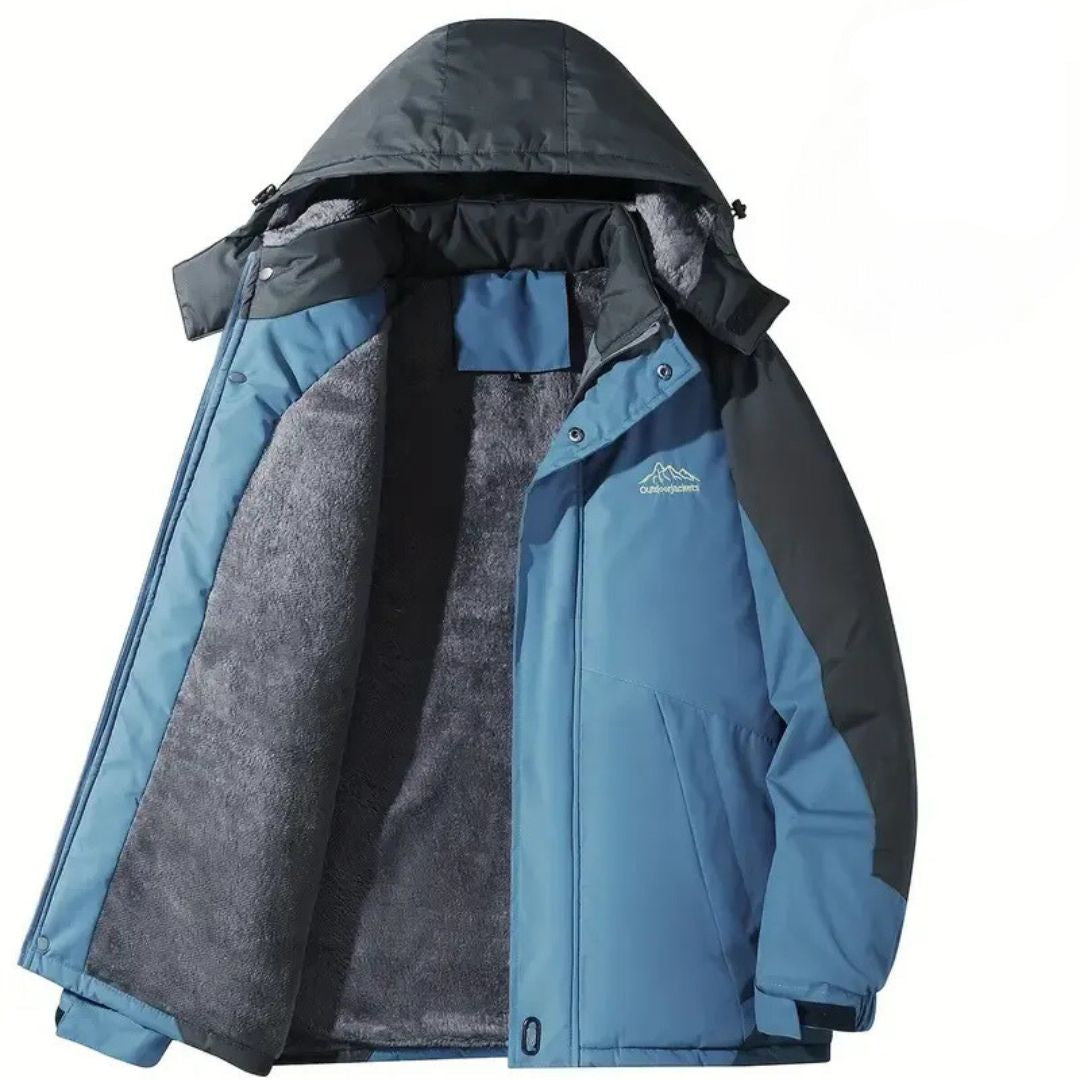 Herren-vinter-outdoorjakke med hætte – Roderik