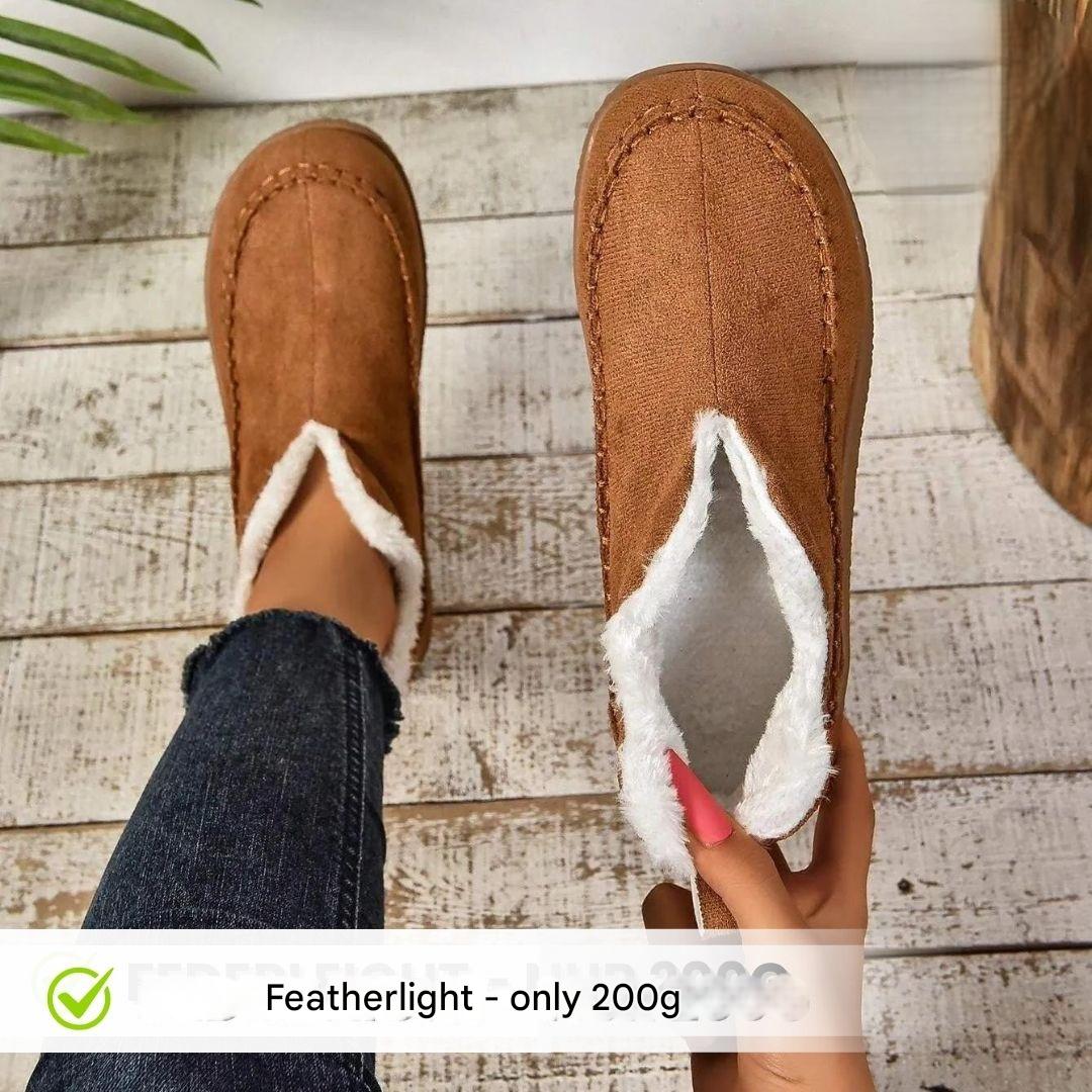 Vinter-barefodssko med fleece-fór - Amalia
