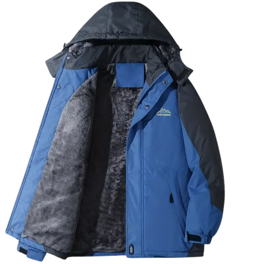 Herren-vinter-outdoorjakke med hætte – Roderik