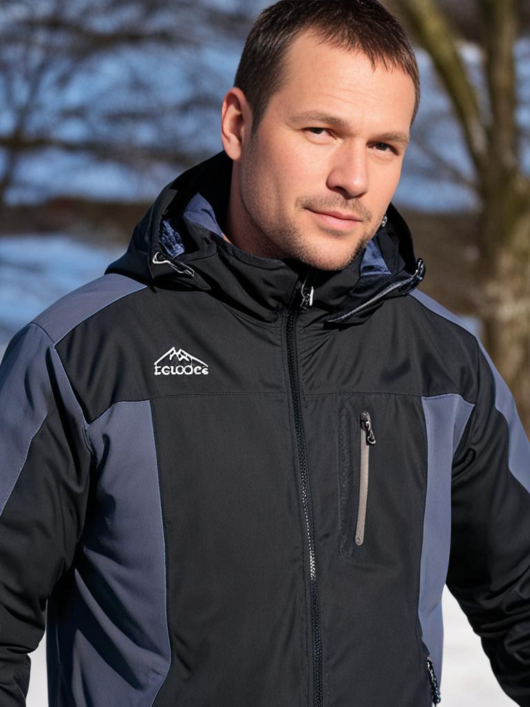 Herren-vinter-outdoorjakke med hætte – Roderik