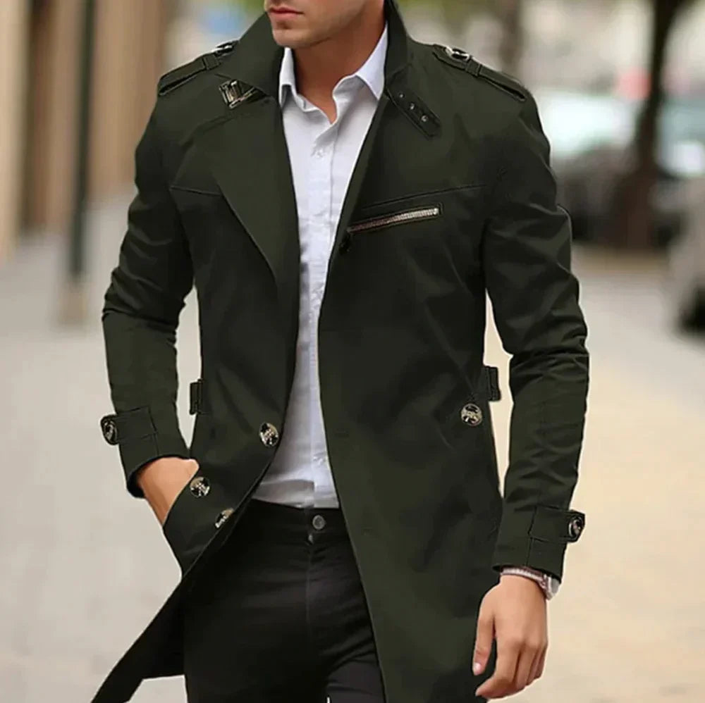 Efterårsklassisk herre-trenchcoat – Fabrizio