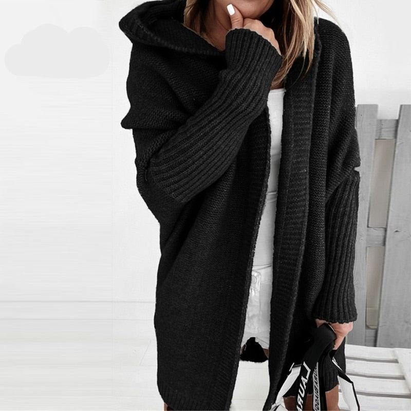 Efterårs Kvinder Hoodie Cardigan – Noelia