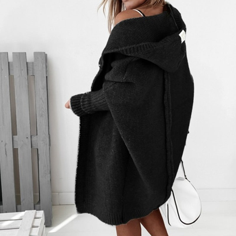 Efterårs Kvinder Hoodie Cardigan – Noelia
