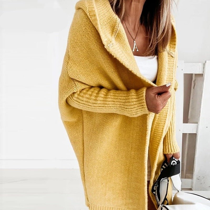 Efterårs Kvinder Hoodie Cardigan – Noelia