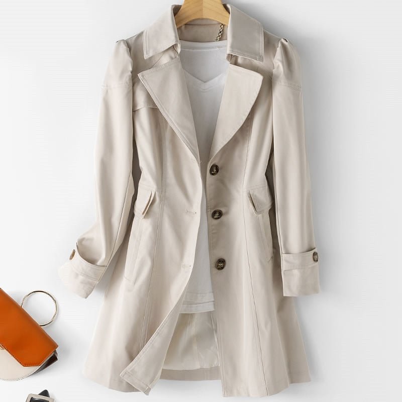 Trendy dame trenchcoat til efteråret – Carenza