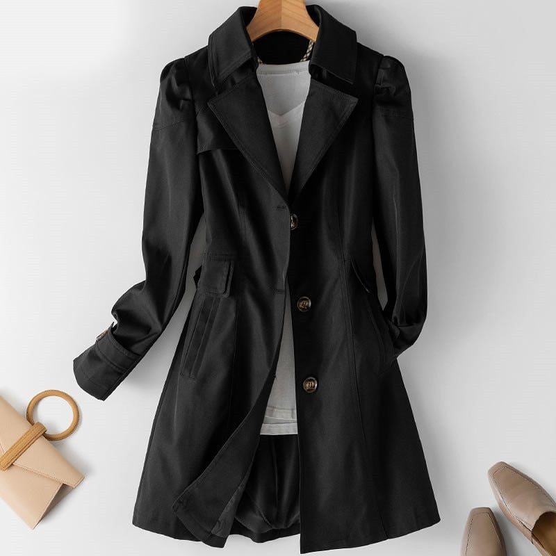 Trendy dame trenchcoat til efteråret – Carenza