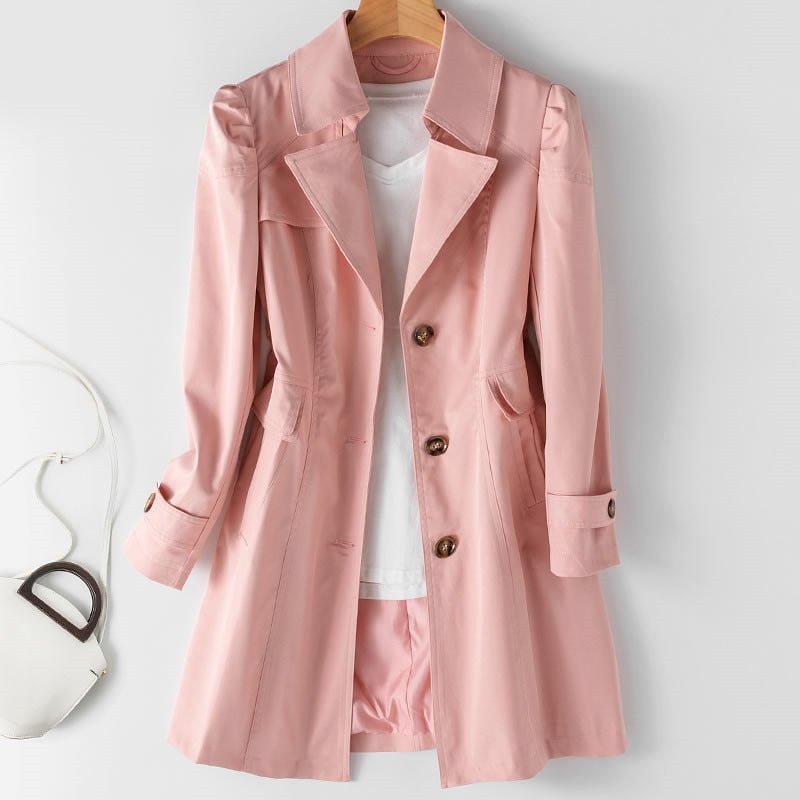 Trendy dame trenchcoat til efteråret – Carenza