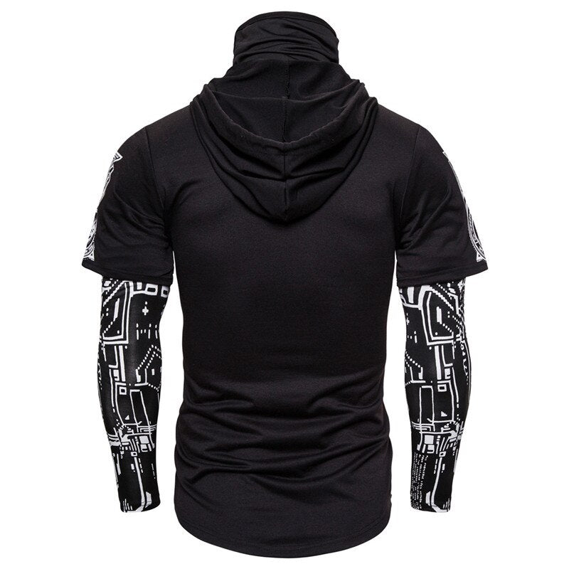Herren-Hoodie med integreret skull-maske – efterårsudgave ShadowX