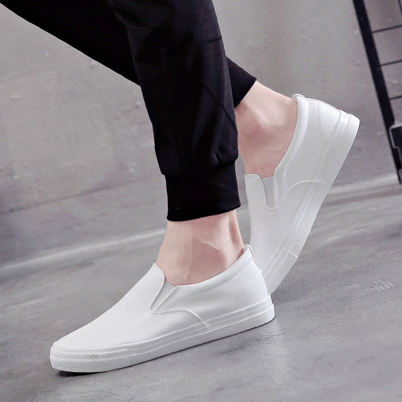 Herrer Slip-on lædersneakers – Jonas