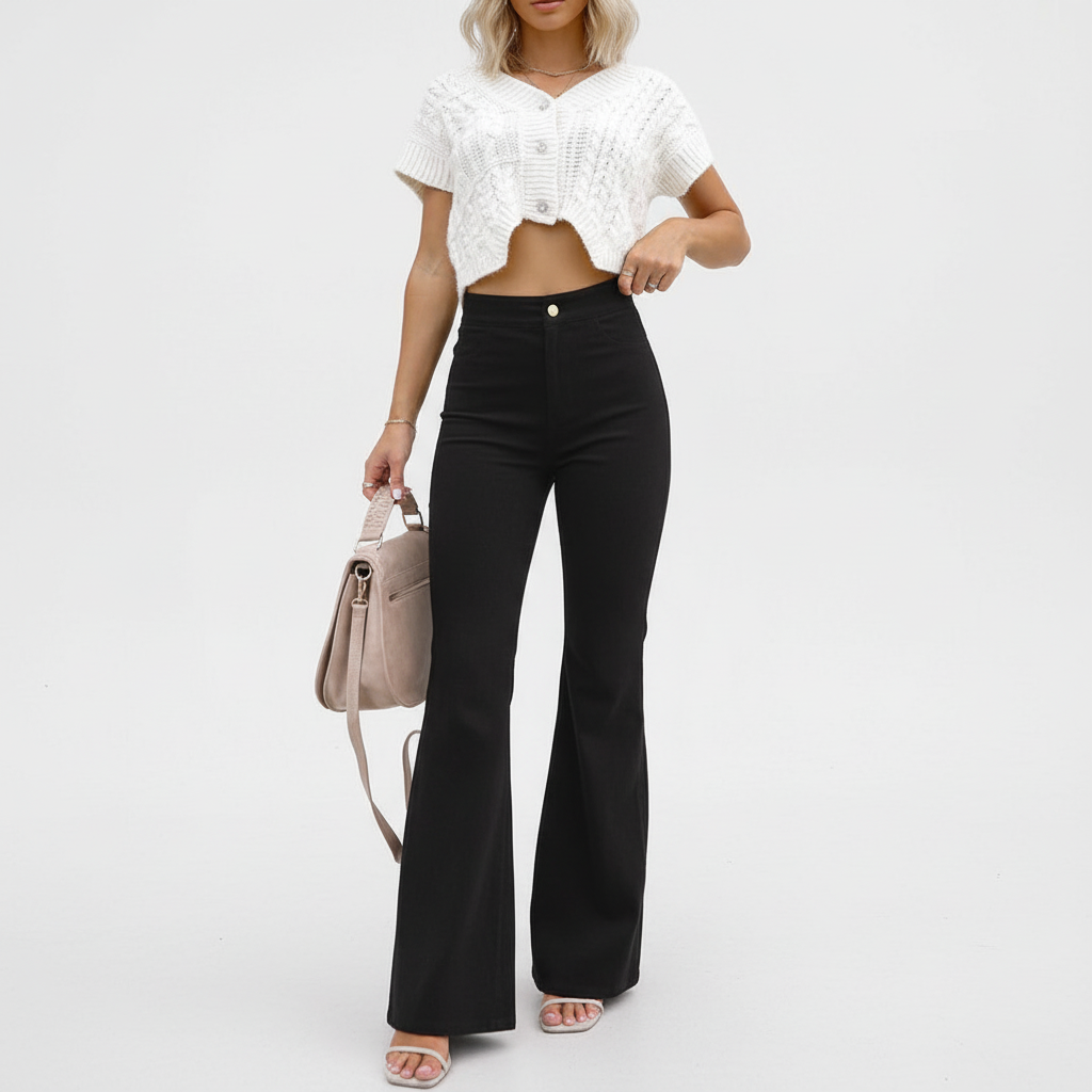 Hochtaillierte Schlaghose - Bettina