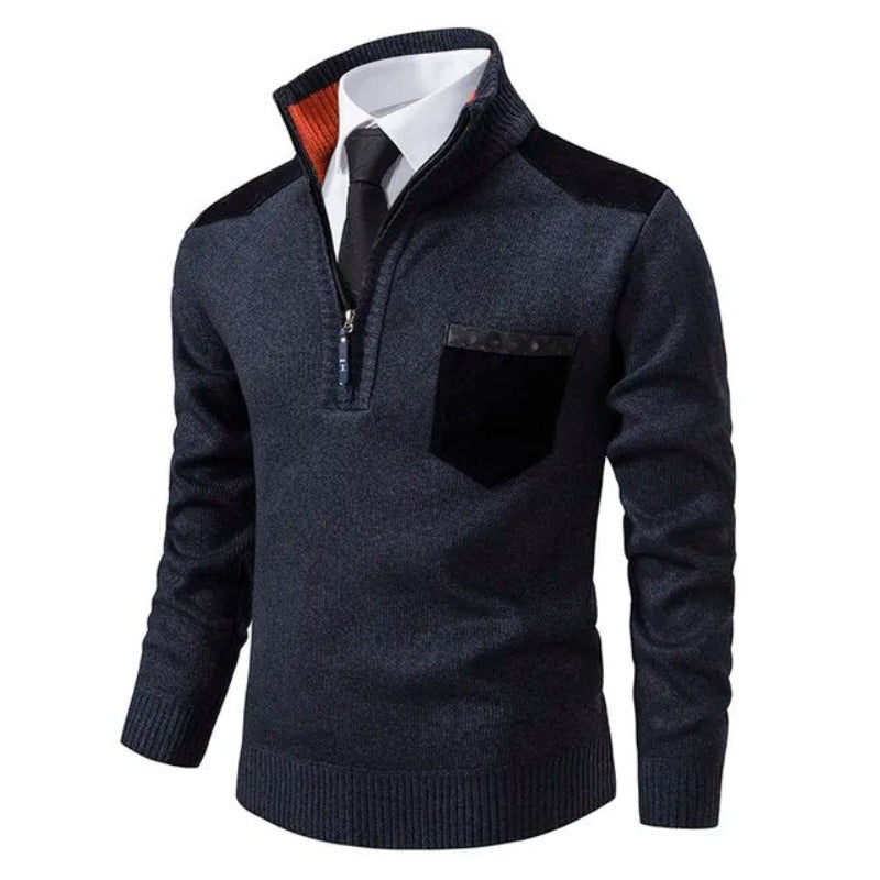 Kaschmirpullover Mit Reißverschluss - Emil