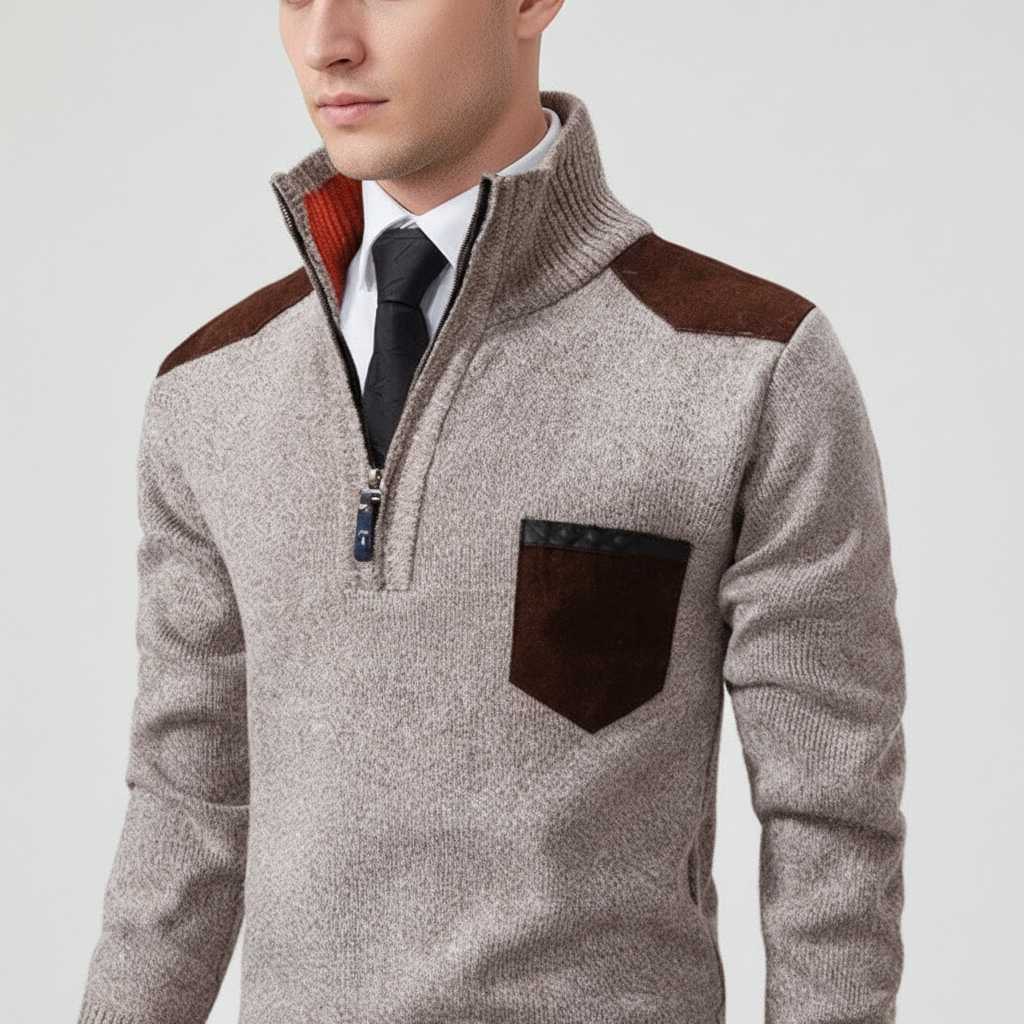 Kaschmirpullover Mit Reißverschluss - Emil