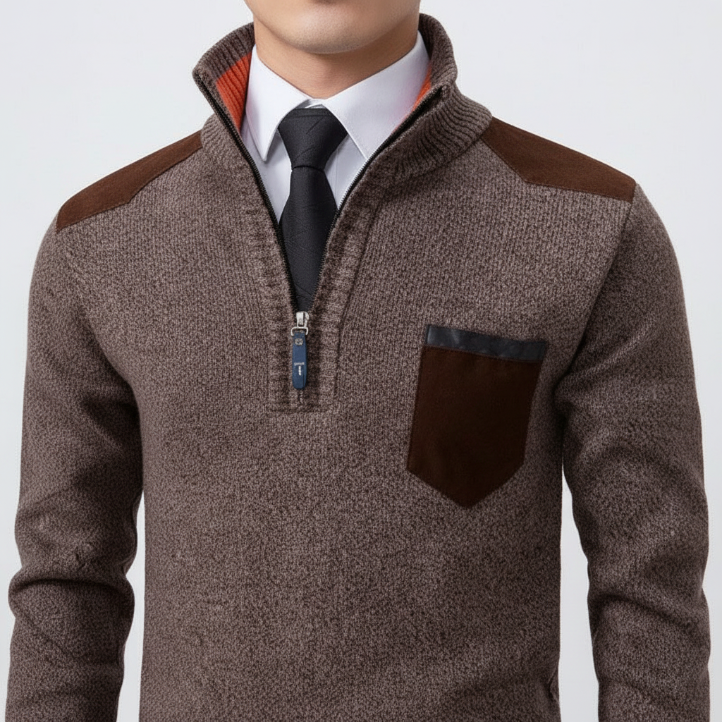 Kaschmirpullover Mit Reißverschluss - Emil