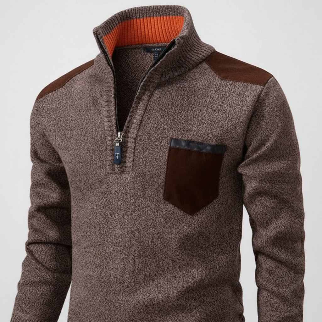 Kaschmirpullover Mit Reißverschluss - Emil