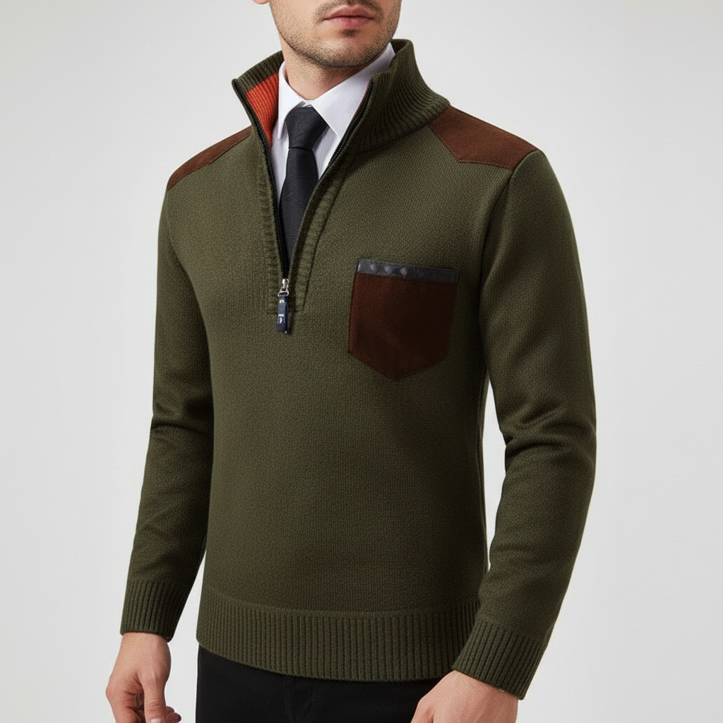 Kaschmirpullover Mit Reißverschluss - Emil
