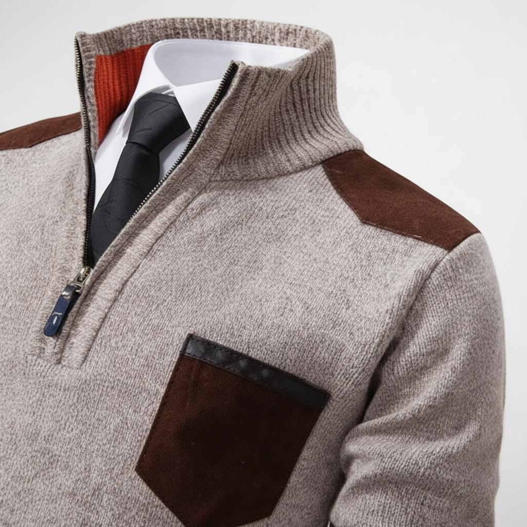 Kaschmirpullover Mit Reißverschluss - Emil