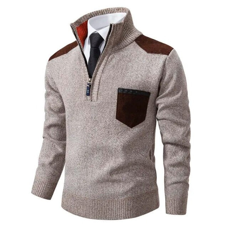 Kaschmirpullover Mit Reißverschluss - Emil