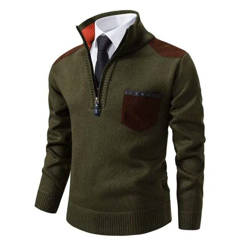 Kaschmirpullover Mit Reißverschluss - Emil
