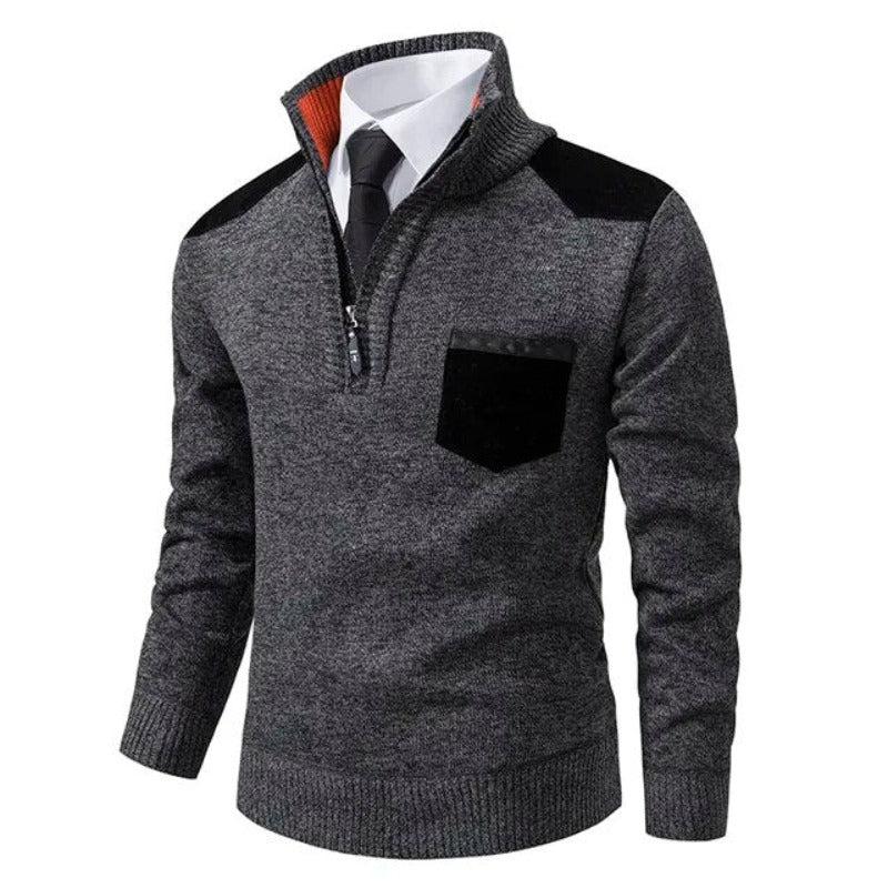 Kaschmirpullover Mit Reißverschluss - Emil