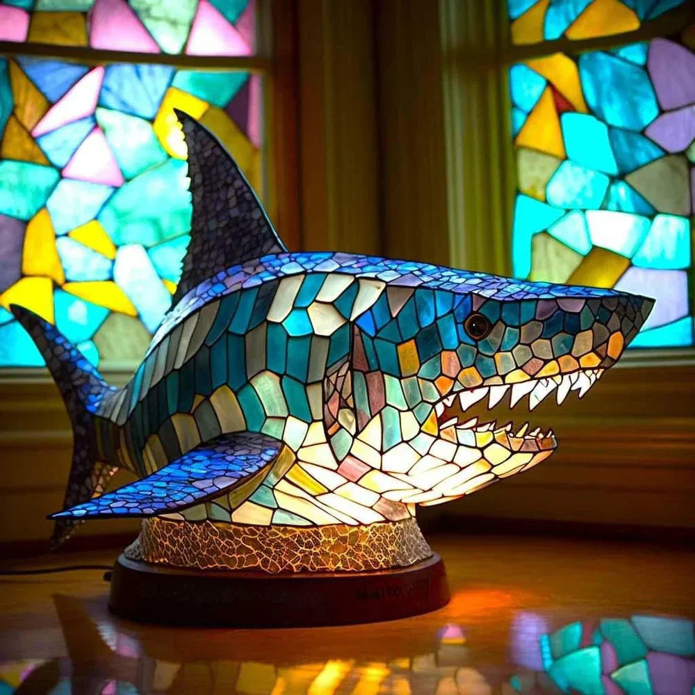 Kunstvolle Tischlampe - AnimalGlow