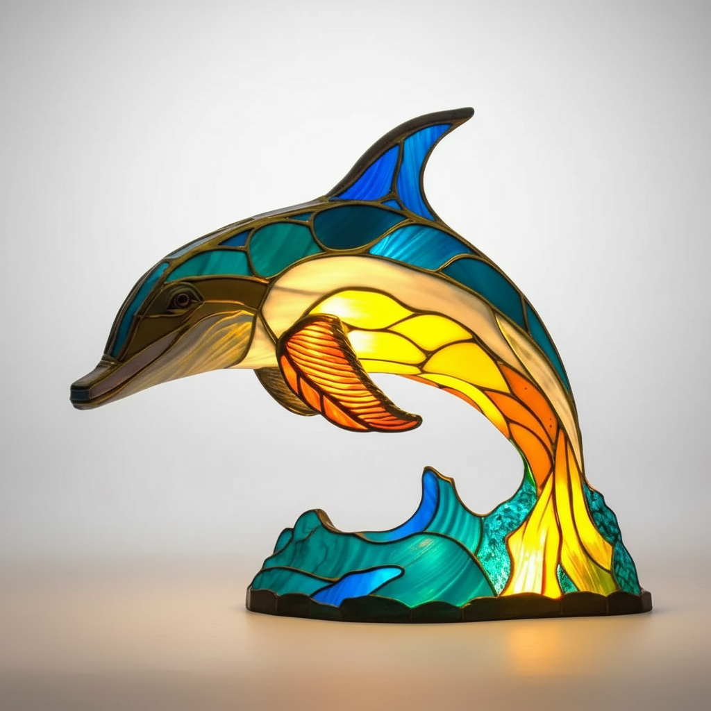 Kunstvolle Tischlampe - AnimalGlow