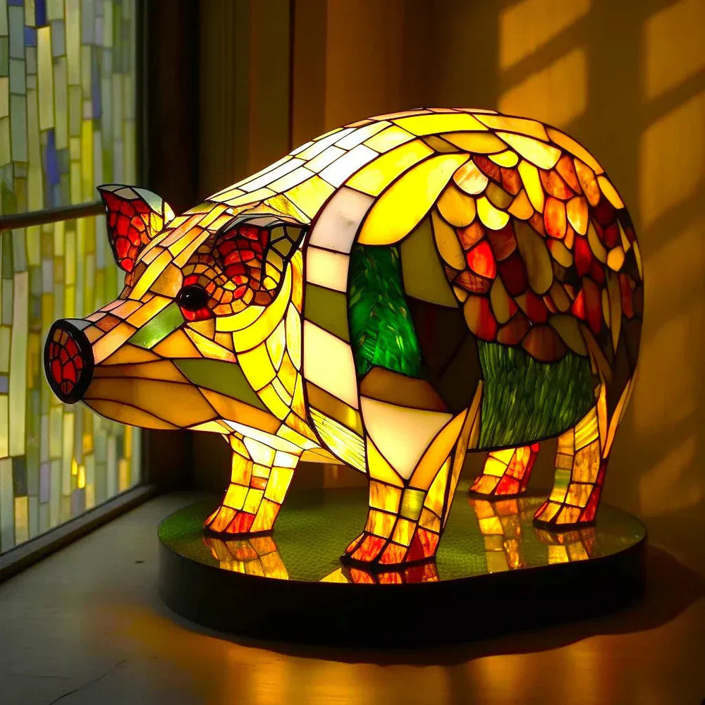 Kunstvolle Tischlampe - AnimalGlow