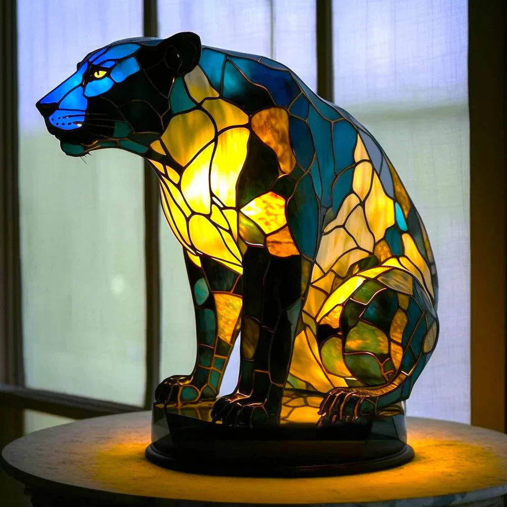 Kunstvolle Tischlampe - AnimalGlow