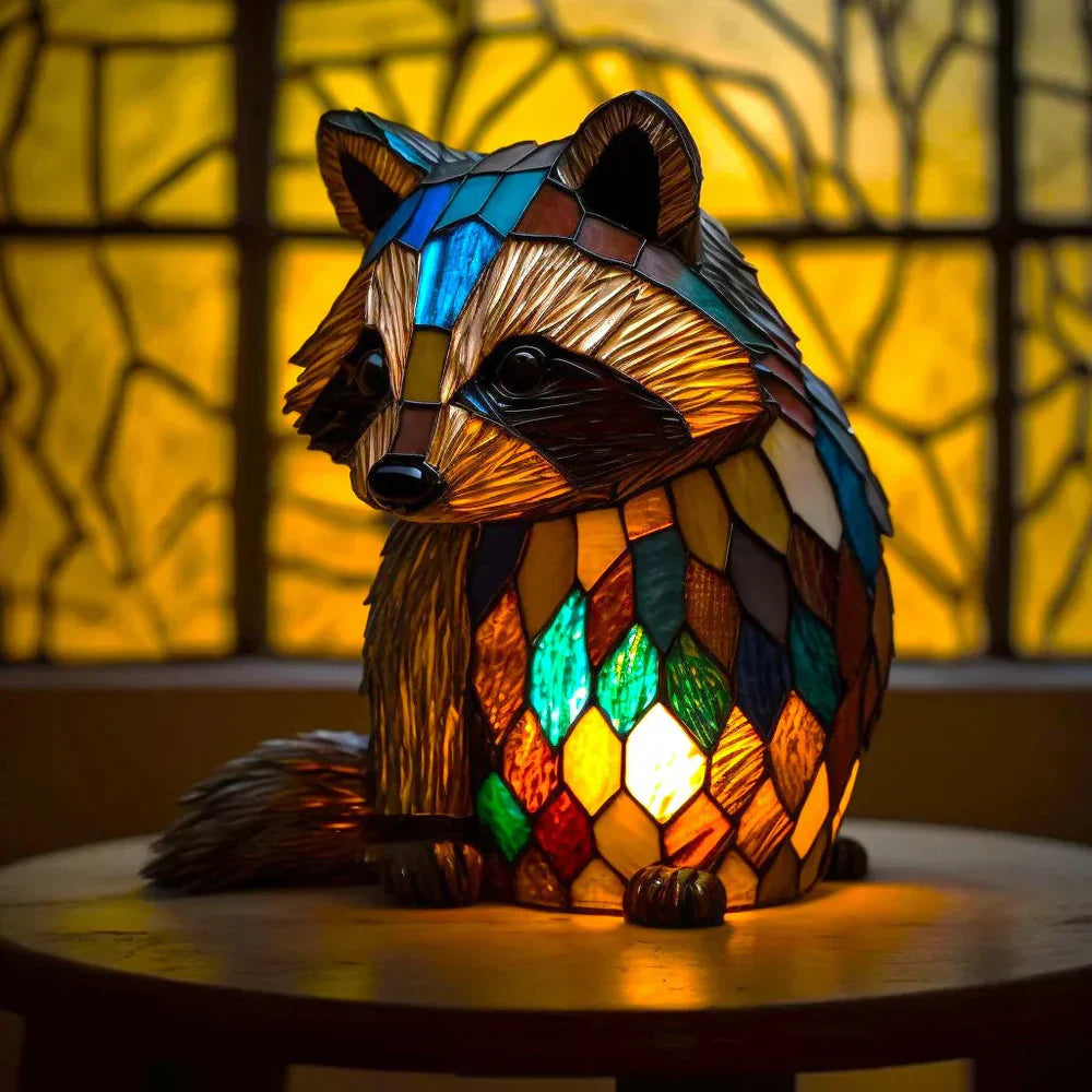 Kunstvolle Tischlampe - AnimalGlow