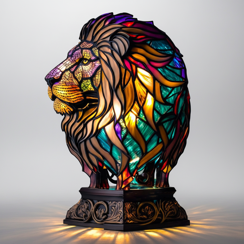 Kunstvolle Tischlampe - LightArt