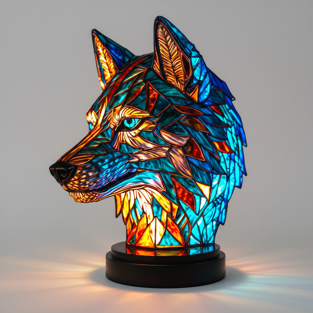 Kunstvolle Tischlampe - LightArt