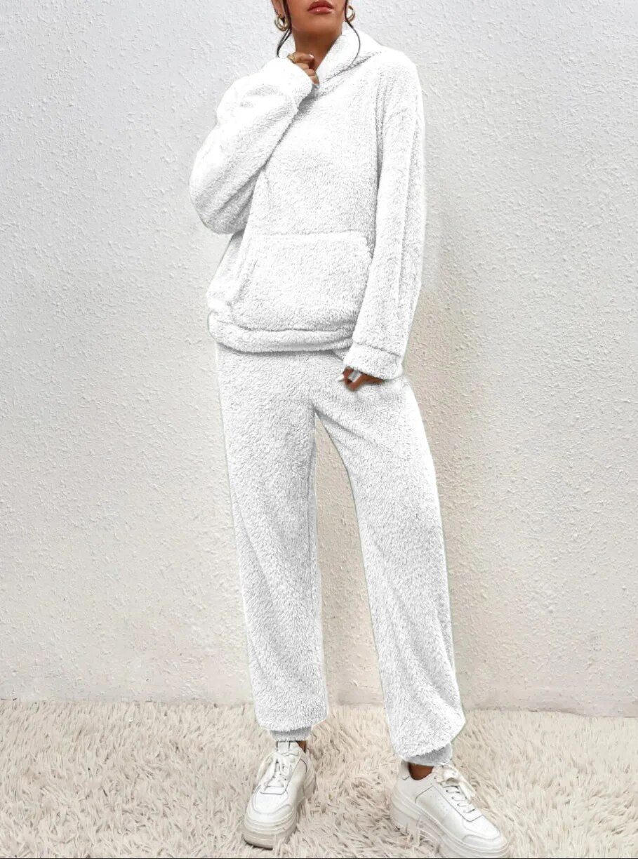Langer Hoodie Mit Tasche - Saskia