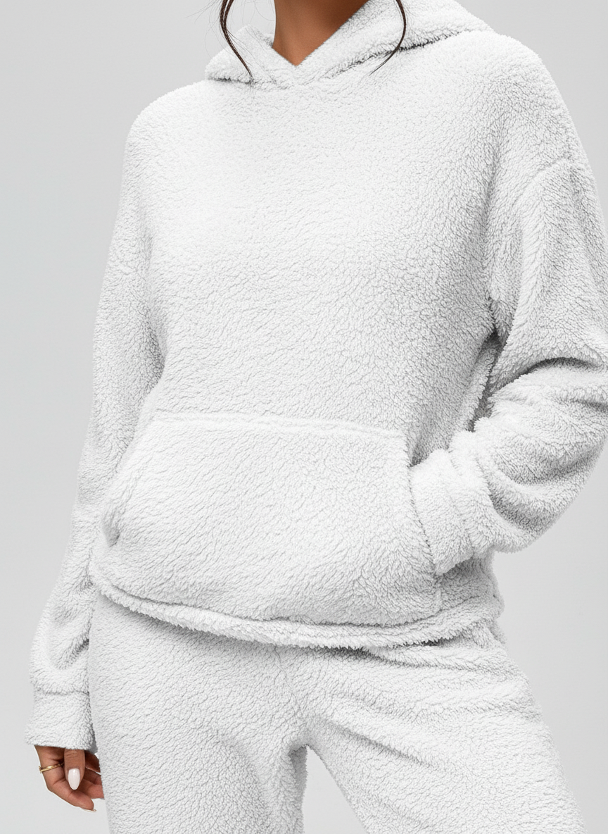 Langer Hoodie Mit Tasche - Saskia