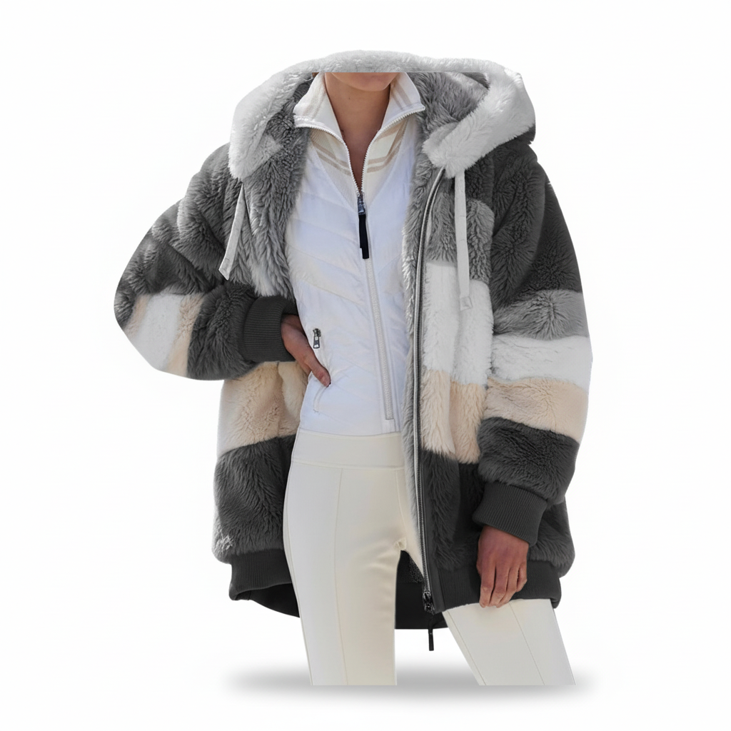 Oversized Fleece-Weste - Julia