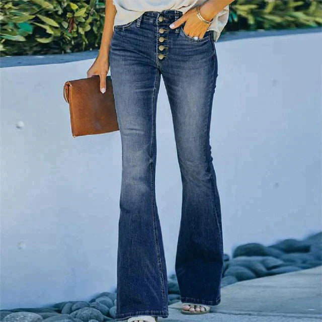 Strækbare damjeans – Liora