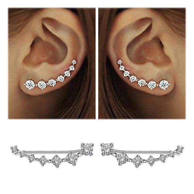 925 Sterling Silber Ohrringe, Zirkonia, glänzend, Damen Schmuck, hochwertig, Geschenk, modisch.