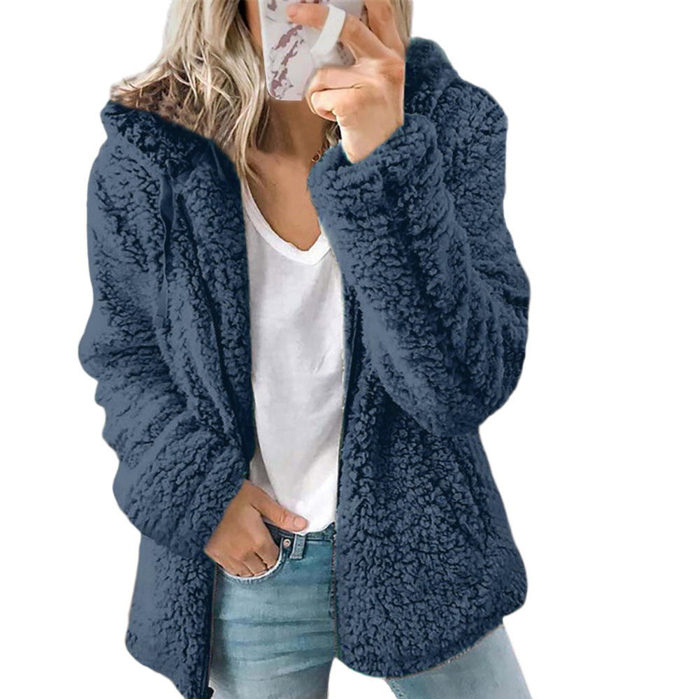 Dame Teddy-Fleece-vinterfrakke – Liora