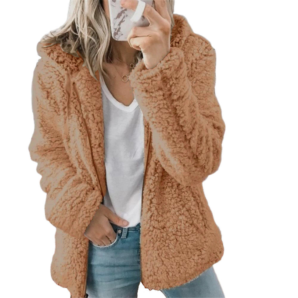 Dame Teddy-Fleece-vinterfrakke – Liora
