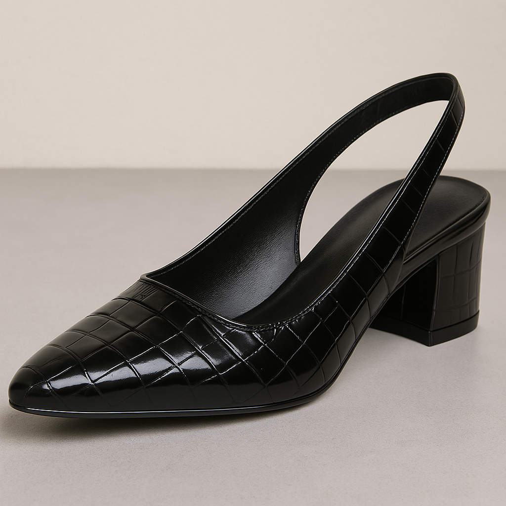 Slingback Pumps Mit Blockabsatz - Annika