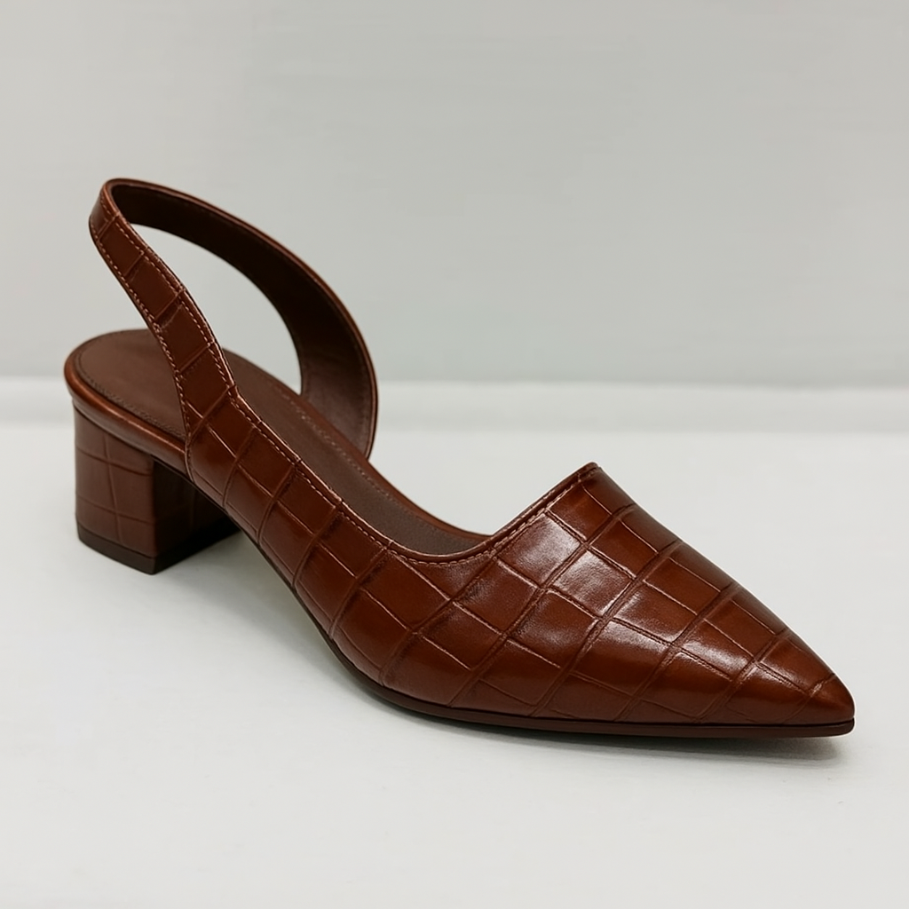 Slingback Pumps Mit Blockabsatz - Annika
