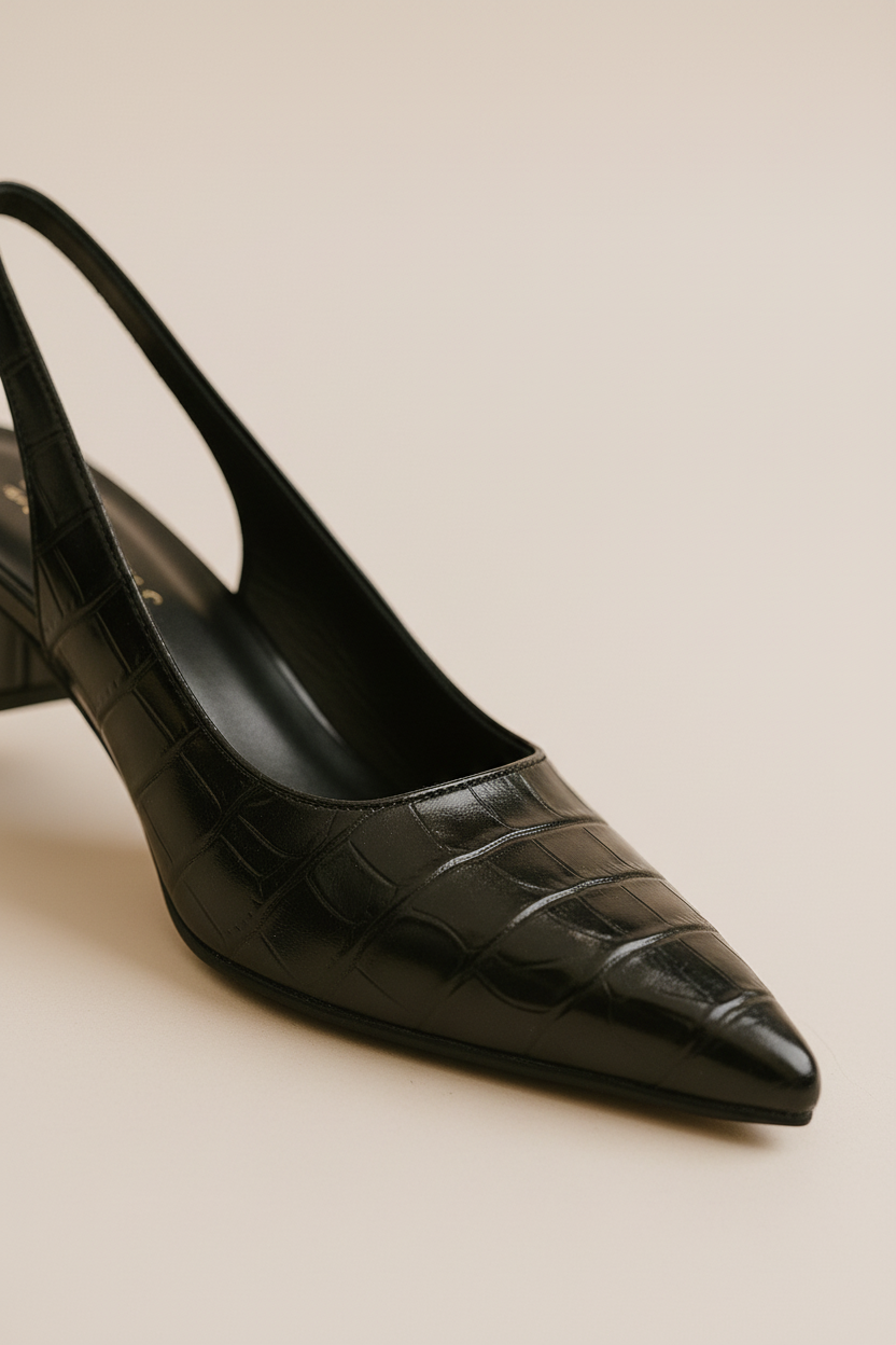 Slingback Pumps Mit Blockabsatz - Annika