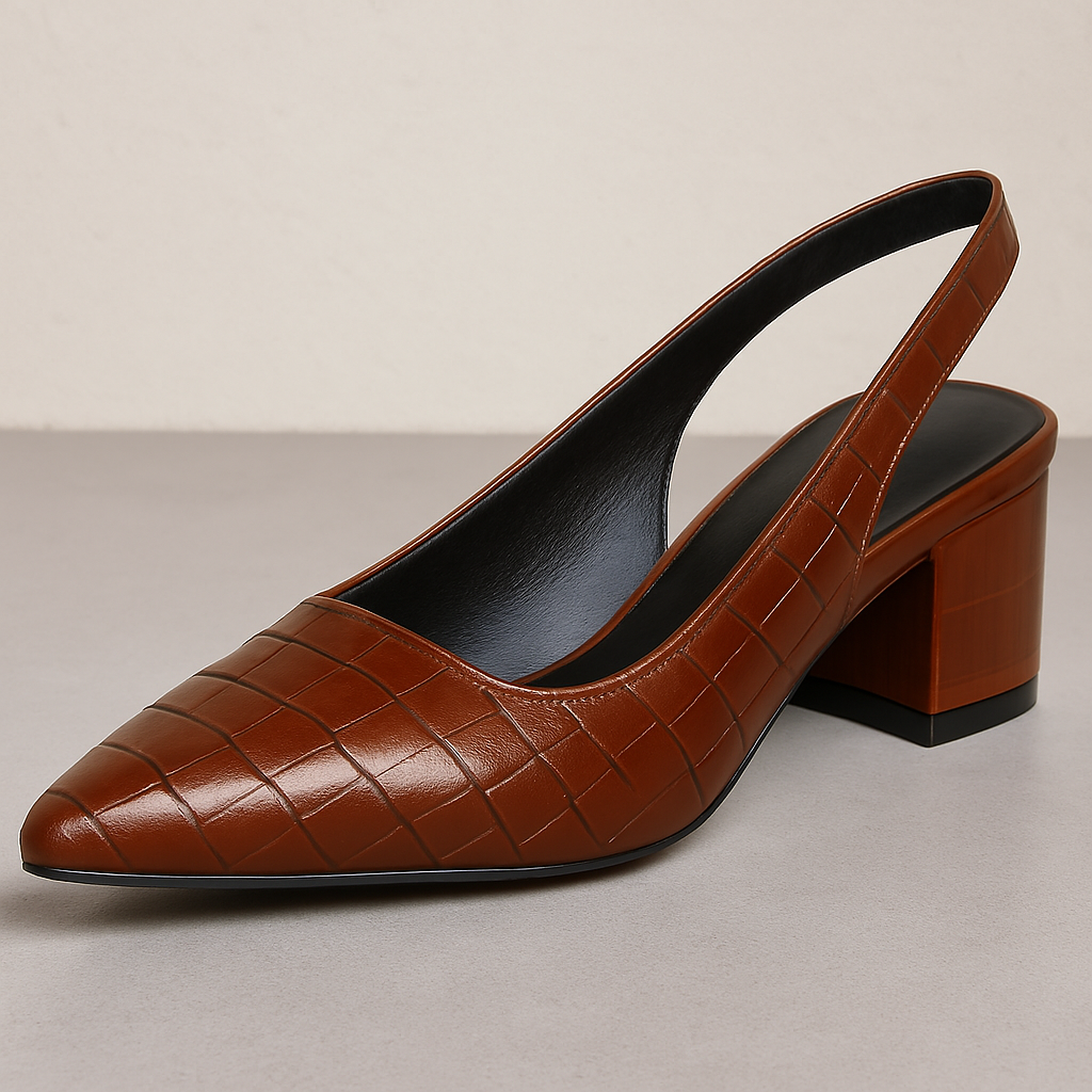 Slingback Pumps Mit Blockabsatz - Annika