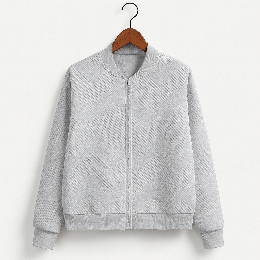 Stilfuld dame zip-up jakke – Rivka efterårsudgave