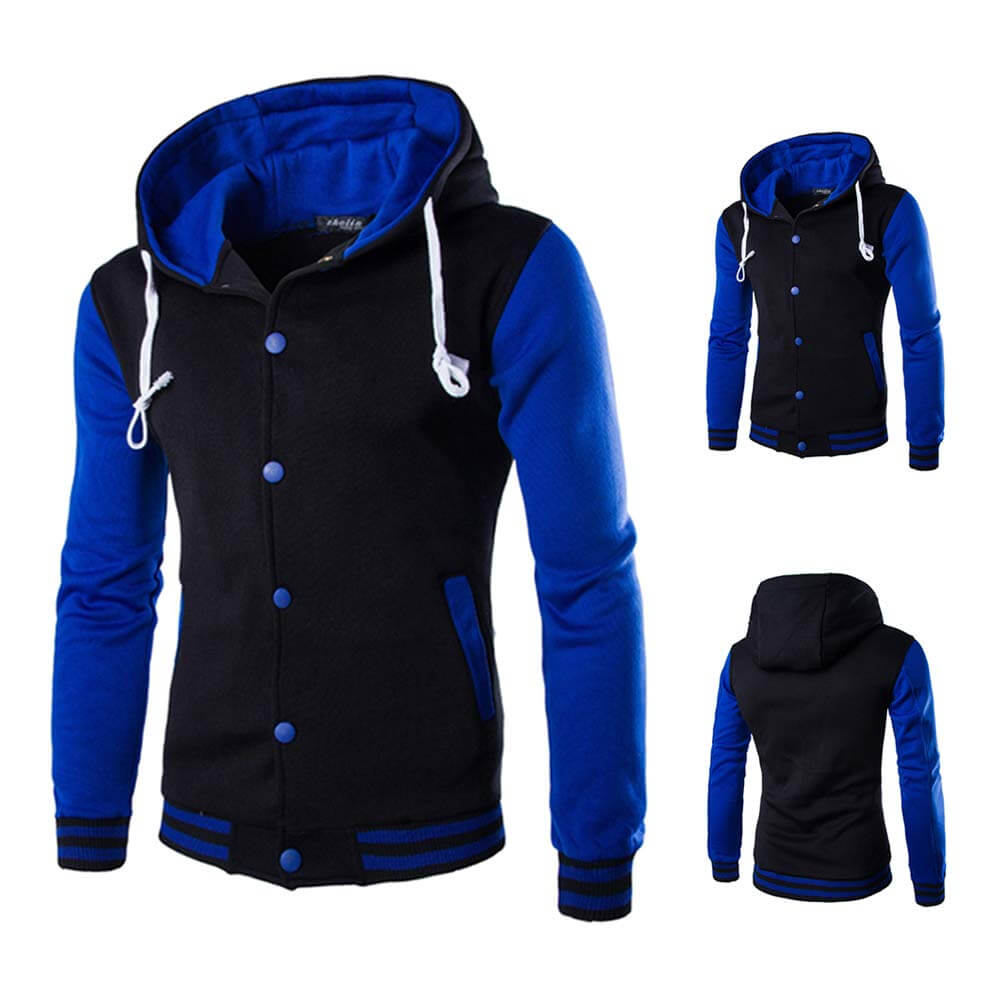Herren baseball hoodie i varsity stil – efterårsudgave Kevin