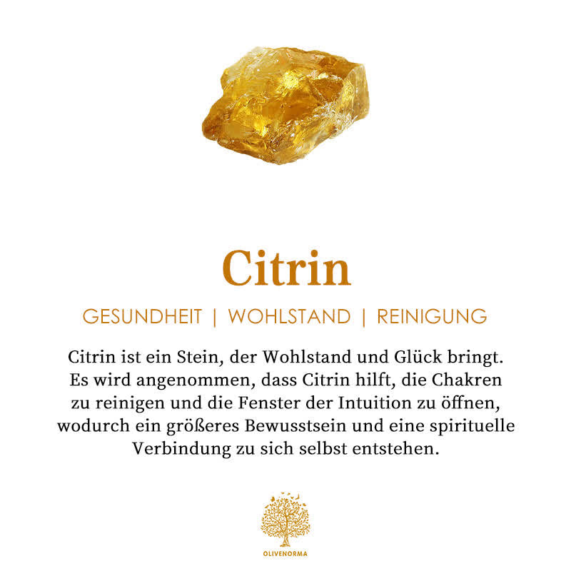 Citrin Edelstein, gelb, für Wohlstand und Reinigung, spirituelle Heilung, Chakra-Balance.