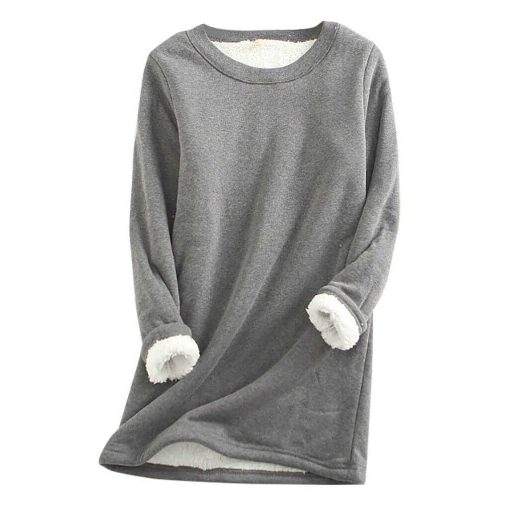 Dame-vinterfleecepullover med for – Mira