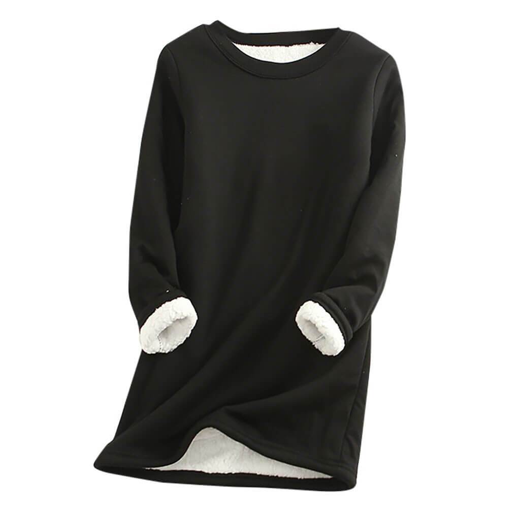 Dame-vinterfleecepullover med for – Mira